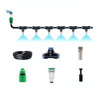 Kit di irrigazione a goccia con tubi gocciolatori e accessori, sistema micro collegamento rapido per sistemi da giardino Dispositivi piante serra nero 30m 912 pipe + 30 sets of quick-connect fittings