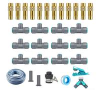 Kit di irrigazione a goccia da giardino e vaso progettato per un uso efficiente dell'acqua e una penetrazione profonda del suolo per sostenere la salute e la crescita delle piante (C)