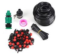 Kit di Irrigazione a Goccia da Giardino, Sistema Automatico con Micro Gocciolatori, 25M, per Aiuole e Paesaggio