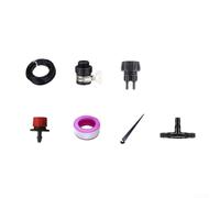 Kit di irrigazione a goccia, lunghezza 25 m, per la cura delle piante da balcone, supporta l'irrigazione programmata senza intervento manuale (senza timer)