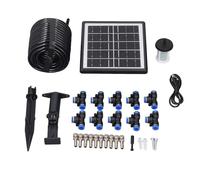 Kit di irrigazione solare automatica a goccia 12 modalità di temporizzazione Anti-sifone Supporta 10 vasi Dispositivo di irrigazione ad energia solare per interni ed esterni