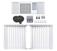 Kit di isolamento del condizionatore d'aria - Pannelli laterali del condizionatore d'aria della finestra | Pannello laterale CA con isolamento regolabile, finestra CA con telaio, sostituzione del