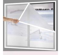 Kit di isolamento for finestre, guarnizioni calde antivento ispessite, tende, pellicola isolante a bolle for porte, camper, seminterrati, serre(Wei,W:1.0MxH:0.5M)