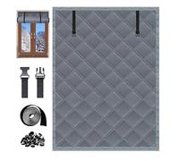 Kit di Isolamento per Finestre 30 60 90 110 cm, Tende Termiche Isolanti per Interni in Tessuto Oxford, Copertura Isolante Invernali, Telo Isolamento Termico per Finestre(Gray,La70xAl200cm)