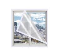 Kit Di Isolamento Per Finestre, Pellicola Isolante Anti-spiffero E Termoretraibile Per L'inverno, Pellicola Trasparente In Plastica Per Finestre Con Cinturino(White,114 x 241 cm)