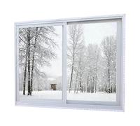 Kit Di Isolamento Per Finestre, Pellicola Trasparente Risparmio Energetico, Barriera Termica contro Perdita Calore per Camera Appartamento Casa Garage