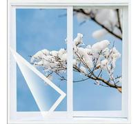 Kit di Isolamento per Finestre Resistente Alle Intemperie, 90x110cm Pellicola Isolante per Finestre, Antivento Antipolvere Impermeabili, for Mantenere Calda la Stanza(70x110cm)