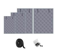 Kit di isolamento per finestre resistente con tessuto Oxford, termico per copertura della finestra per l'inverno, paraspifferi a risparmio energetico per il trattamento delle finestre, si adatta alla