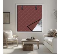 Kit di Isolamento per Finestre, Tende Termiche Isolanti per Il Freddo per Inverno, Isolante Termico Adesivo Riduce il Freddo e il Calore, Copertura Isolante Invernali(Brown,75x140cm)