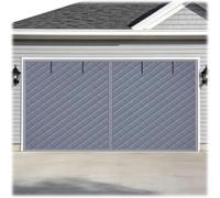 Kit di Isolamento per Porte da Garage Resistenti - Copertura Termica Magnetica per Linverno, Schermo per La Privacy E Coperta A Risparmio Energetico per Garage Gray 13 * 8ft