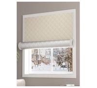 Kit di isolamento termico for finestre for l'inverno, copertura oscurante autoadesiva, pellicola invernale senza foratura for mantenere il caldo dentro e il freddo fuori(Beige,120x100cm)