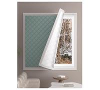Kit di isolamento termico for finestre - Pronto for l'inverno, autoadesivo, copertura oscurante for tenere fuori il freddo e dentro il caldo, riduzione del rumore(Green,180x220cm/70.9x86.6in)