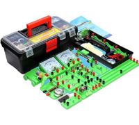 Kit Di Laboratorio Fisica, Elettricità Ed Elettromagnetismo Con Connettori A Banana - Set Completo For Oltre 30 Esperimenti (legge Ohm, Motori, Trasformatori)