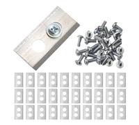 Kit di lame for tosaerba in metallo da 30/36 pezzi, compatibile con Mammotion, Luba/Yuka Robot Garden Robot tagliaerba(Silver 30PCS)