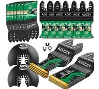 Kit di lame multiuso per il fissaggio di utensili oscillanti, 5 tipi di lame oscillanti per tagliare metallo, legno, plastica, lame multiuso a sgancio rapido, compatibili con Makita Dremel Bosh