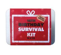 Kit di latta per compleanno, divertente e compatto, set regalo tascabile per 16°, 18°, 30°, 40°, 50°, 60°, 70°, 80°, regalo per uomini, donne, amici, familiari e colleghi (scatola di latta di