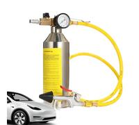 Kit di Lavaggio per Condizionatori | Detergente Professionale per Tubazioni Impianto Aria Condizionata | Bottiglia Spray con Tubo in Acciaio Inox per Pulizia Evaporatore e Veicoli