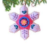 Kit Di Lavoretti In Feltro Invernale - Forniture Per Feste Di Cucito Fatte A Mano,Kit Di Addobbi Natalizi A Fiocco Di Neve Pre-tagliati,Per Ghirlanda Party Creazione Decorazione Donne Bambini Principi