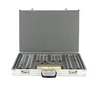 Kit di lenti di prova ottiche, elevata trasmissione luminosa, lunga durata, apertura trasparente da 26 mm, include 266 pezzi per uso optometrico