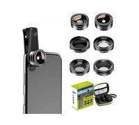 KIT DI LENTI PER SMARTPHONE APEXEL APL-DG6 - 30 mm, 6 filtri, Nero