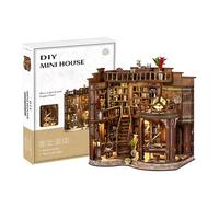 Kit di libri in miniatura-Modello di casa LED fai da te, splendida decorazione da scaffale per amanti del libro