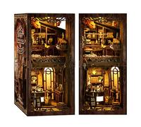 Kit di libri in miniatura-Modello di edificio fai da te illuminato a LED per libreria, idea regalo unica