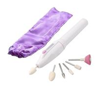 Kit di lime per unghie, strumento portatile per manicure e pedicure, trapano elettrico professionale ricaricabile con 6 velocità variabili, set completo con tampone lucidante e custodia da viaggio per