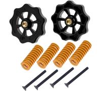 Kit di livellamento a molla per piano riscaldato della stampante 3D Ender-3 con dado di regolazione in plastica ad alta resistenza.