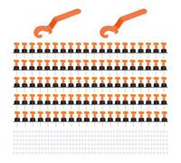 Kit di livellamento per piastrelle con 100 distanziatori livellatori per piastrelle, 300 clip a croce, 2 chiavi inglesi, kit di composti livellanti riutilizzabili per pavimenti in