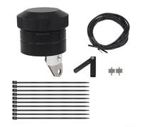 Kit di lubrificazione per catena per moto, per tutti i modelli di trasmissione a catena, in lega di alluminio (nero)