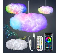 Kit di luci 3D Big Cloud Lightning Sync musica bianco caldo multicolore luci a 360 gradi telecomando wireless APP NO fai da te più cool decorazioni per adulti e bambini per interni casa camera da