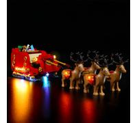 Kit di luci a LED compatibile con Lego 40499 Santa's Sleigh (non modello), kit di illuminazione decorativa compatibile con giocattoli creativi di Santa's Sleigh