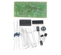 Kit di luci a LED con controllo vocale con chip CD4017 per progetti elettronici fai da te, formazione didattica e decorazione domestica, scheda PCB verde