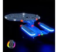 Kit di Luci a LED per LEGO 10356 Star Trek: U.S.S. Enterprise NCC-1701-D - Luci Personalizzate da Montare, Compatibile con questo Modello (Modello non incluso) (Versione telecomandata)