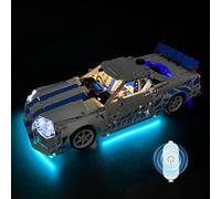 Kit di luci compatibile con Lego 2 Fast 2 Furious Nissan Skyline GT-R (R34) Set di costruzione auto (modello non incluso) - Illuminazione creativa per Lego Technic 42210 Set da costruzione