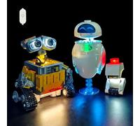 Kit di luci compatibile con Lego 43279 Wall-E ed EVA (modello non incluso) - Illuminazione creativa per Lego Disney Pixar Walle Building Set (interruttore dimmer touch)