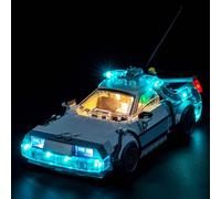 Kit di luci compatibile con Lego 77256 Time Machine from Back to The Future (Nessun modello), set di illuminazione a LED, compatibile con Lego Time Machine from Back to The Future mattoncini modello