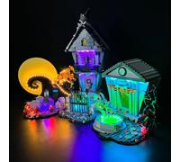 Kit di luci compatibile con Lego Disney Tim Burton's The Nightmare Before Christmas Building Set (modello non incluso) - Illuminazione creativa per Lego 21351 Building Set (versione standard)