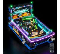 Kit di luci con telecomando compatibile con Lego 11374 Arcade Pinball | Solo set di luci, modello non incluso. Set di illuminazione a LED compatibile con macchina da pinball Lego Arcade