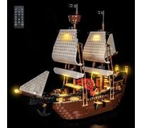 Kit di luci con telecomando compatibile con Lego 31387 Iconic Pirate Ship | (senza modello), set di illuminazione a LED, montaggio semplice e illuminazione stabile, regalo perfetto per le feste