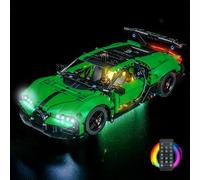 Kit di luci con telecomando compatibile con Lego Green Bugatti Chiron Pur Sport Hypercar 42241 (senza modello), set di illuminazione a LED compatibile con mattoncini Lego 42241