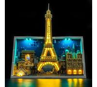 Kit di luci con telecomando compatibile con Lego Paris - Città dell'Amore 21064 (nessun modello), set di illuminazione LED compatibile con Lego Paris Città dell'Amore
