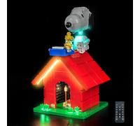 Kit di luci con telecomando compatibile con Lego Snoopy's Doghouse 21368 (senza modello), set di illuminazione a LED compatibile con Lego 21368 Snoopy's Doghouse modello di mattoncini