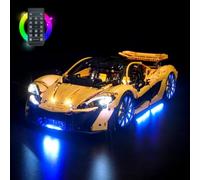 Kit di luci con telecomando compatibile con Lego Technic McLaren P1 (senza modello), set di illuminazione a LED compatibile con giocattoli creativi 42172 McLaren P1