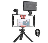 Kit di luci video a LED USB, temperatura colore regolabile da 3200K a 5600K, 5 pezzi + morsetto + telecomando, compatibile con Hunya Buzhi PH1 e