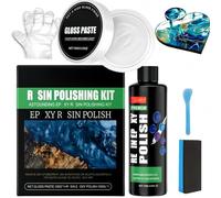 Kit di lucidatura della resina,Composto di lucidatura della resina Ep/oxy,Composto di lucidatura per Resi/n, Resi/n Polis/hing Compoun/d,Kit di pulizia per la rimozione dei graffi, Prodotti per la
