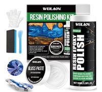 Kit di Lucidatura in Resina Epossidica, Epoxy, Pate a Polir, Composto, Résine Epoxy, Utilizzato per Rimuovere Graffi Dalle Superfici in Resina Epossidica, Adatto per Tavoli e Banchi da Lavoro
