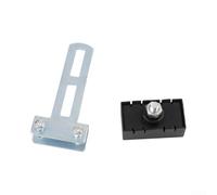 Kit di magneti per interruttori di fine corsa per cancelli scorrevoli automatici con staffe, materiale in fibra di nylon nero, resistente alle intemperie, antiruggine, costruzione per una maggiore