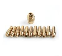 Kit di mandrini in ottone di grado professionale, 12 pezzi, misure miste da 0 5 mm a 3 2 mm + utensili rotanti M8 0 75