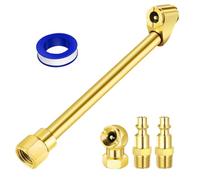 Kit di Mandrino Ad Aria-Set di Mandrini Ad Aria Alta Resistenza con Durevoli | per Pneumatici E Compressori del Gonfiore per Auto, Bici, Motociclette, Camion E Utensili Aria D